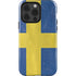 Sweden Flag Distressed iPhone 15 Pro Impact Case